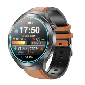 Men’s Smartwatch 1.73” AMOLED – Bluetooth Calling, SOS, AI Voice & Fitness Tracker
