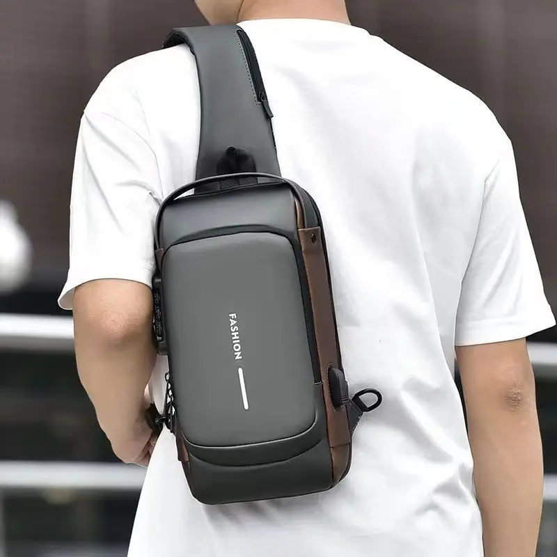 Men’s Anti-Theft Chest Bag – USB Charging Crossbody Sling - Image 5