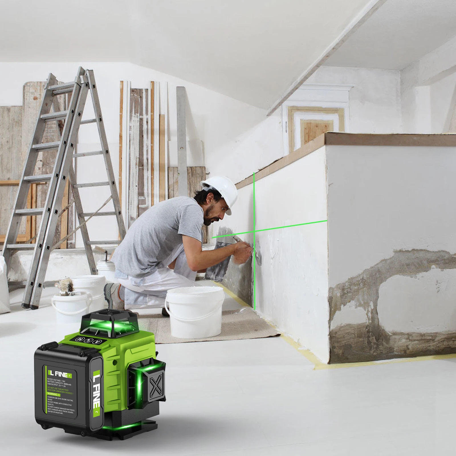 Lfine 4D 16-Line 360° Self-Leveling Laser Level with Tripod Option - Image 6