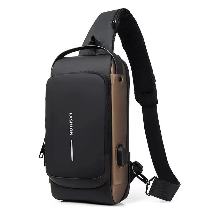 Men’s Anti-Theft Chest Bag – USB Charging Crossbody Sling - Image 2