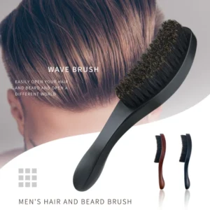 Men’s Black Beard & Hair Styling Comb – Anti-Knot Massage Brush