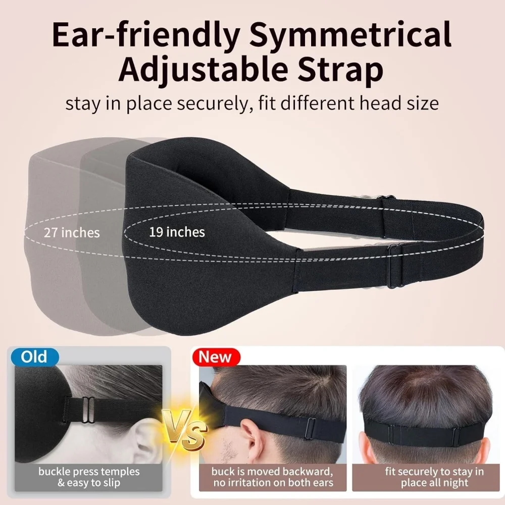 3D Contoured Sleeping Eye Mask – Light Blocking Sleep Mask for Men & Women - Image 4