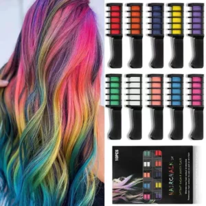 Colorful Hair Chalk – Temporary Hair Dye for Girls, Instant Fashion Colors