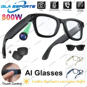 4K AI Smart Glasses with Camera, Bluetooth & Voice Assistant