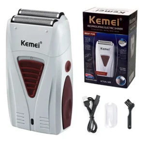 Kemei 3382 Professional Rechargeable Hair Clipper – 0mm Cordless Electric Shaver for Men