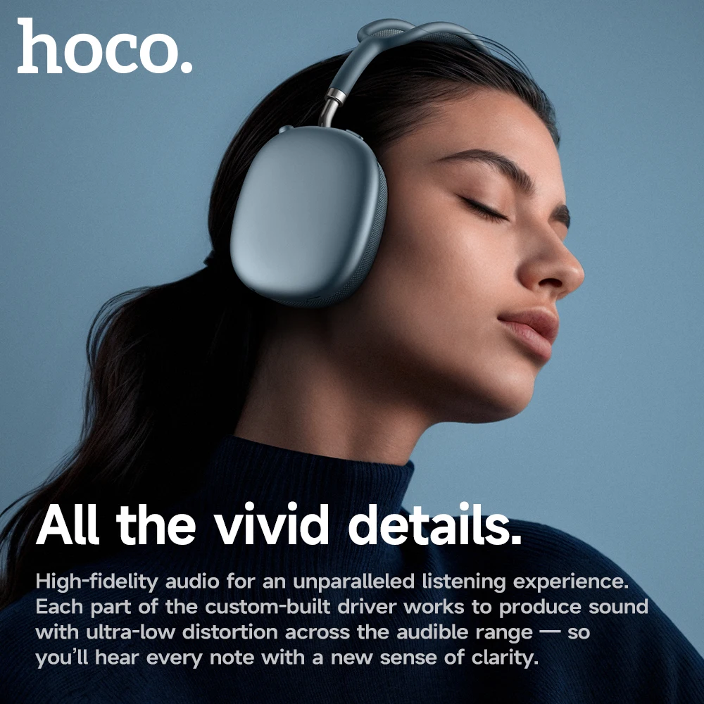 HOCO W65 Plus ANC Bluetooth Over-Ear Headphones - Image 4